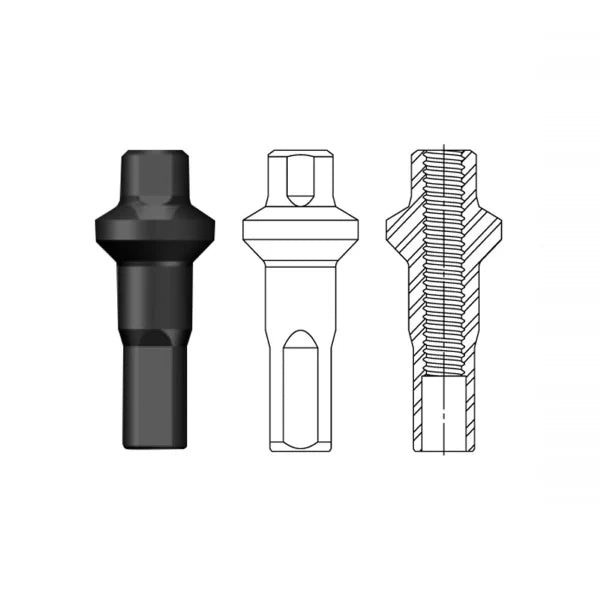 Sapim Polyax Secure Lock Double Square Nipples 14g